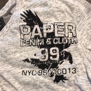 Paper denim and cloth T-shirt